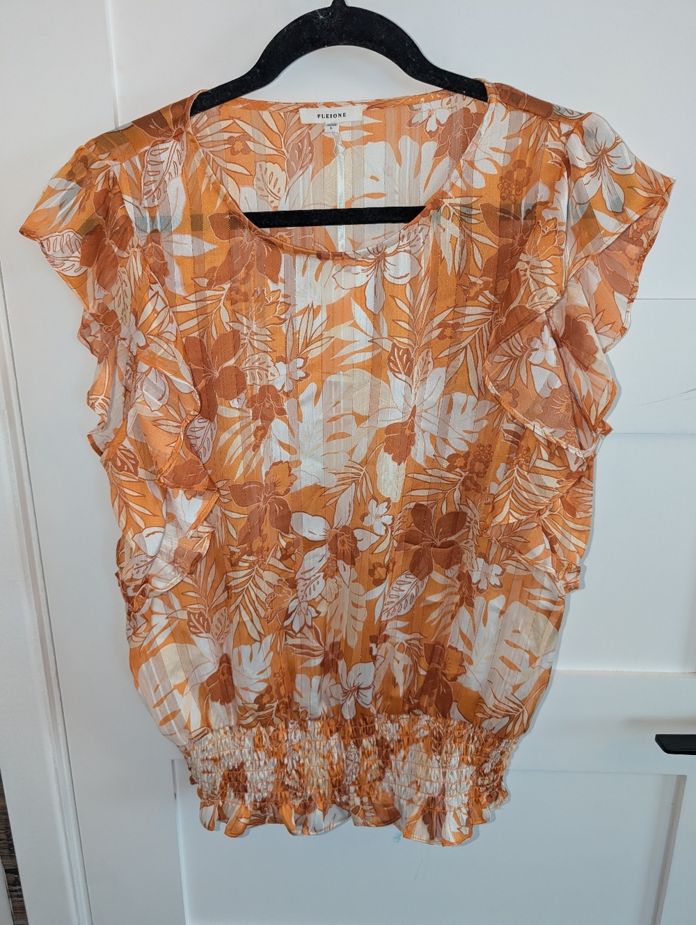 Anthro Pleione Sheer Top